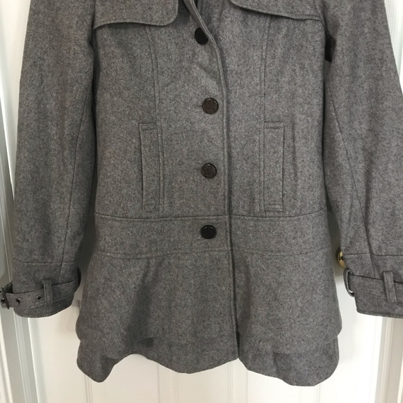Guess Vintage Wool Gray Peacoat - Picture 6 of 16